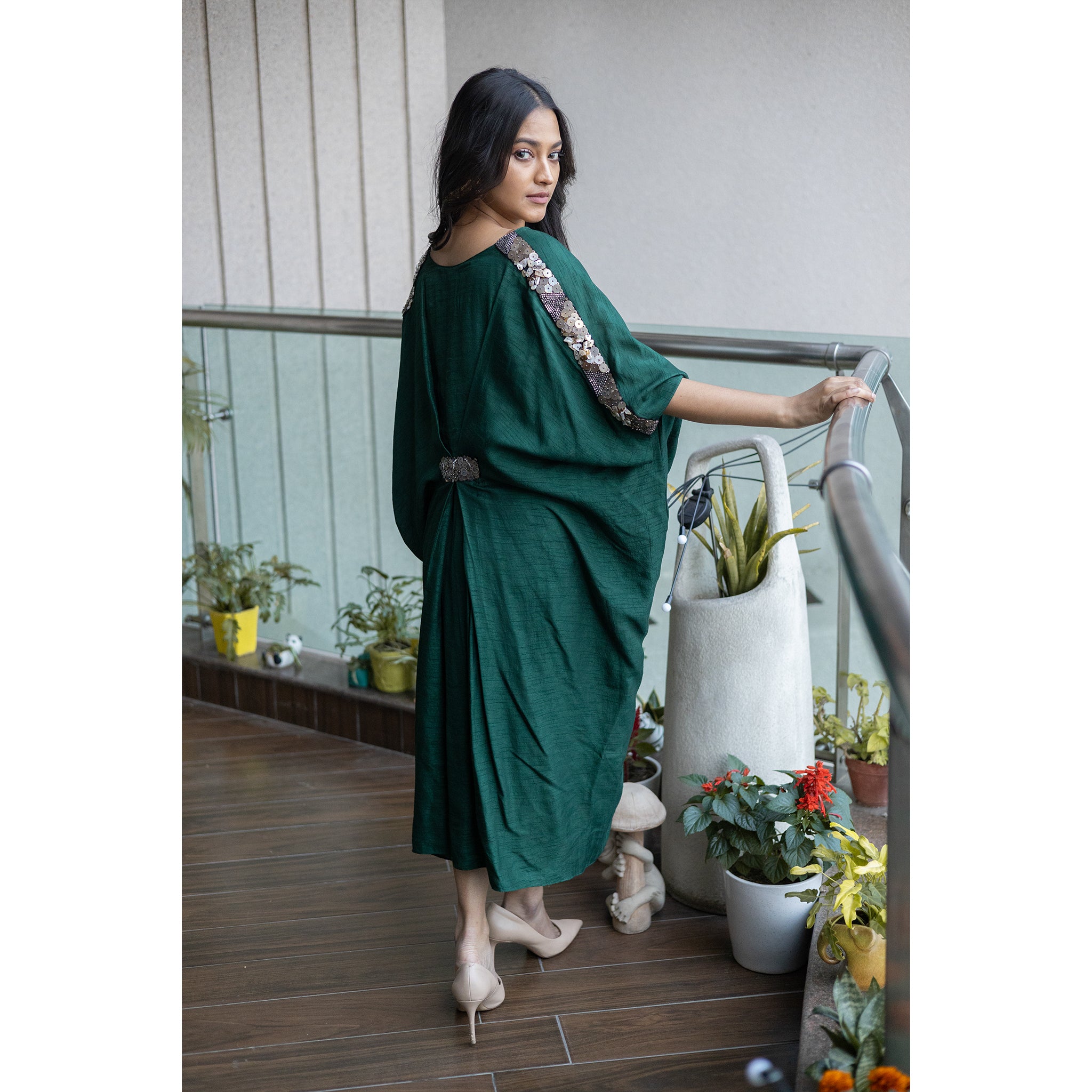 Green kaftan 