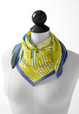 Iris of Wisteria Silk Scarf - Lime