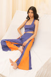 Blue-Orange Co-ord Set