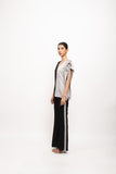 Black-Grey Kaftan Set