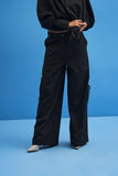 Black Shoji Patchwork Trousers
