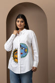 Din Raat Shirt - White