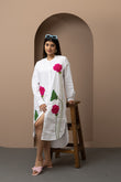 Padam Phool Dress Women - White