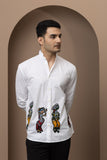 Rythms of Santhal Shirt Men - White