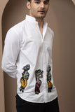 Rythms of Santhal Shirt Men - White