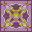 Mystical Mosaic Cotton Scarf - Purple