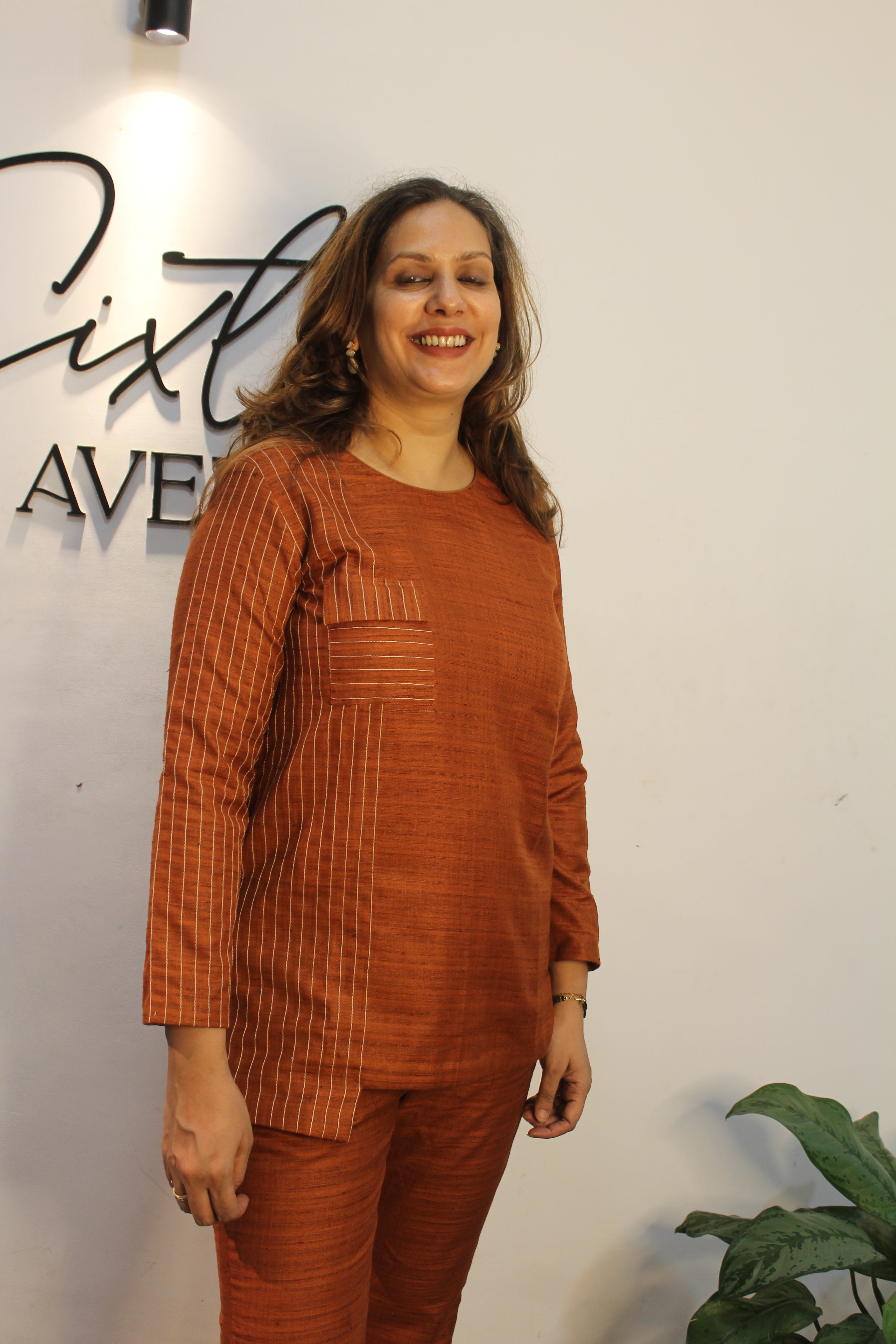 Khadi Mustard Co-ord