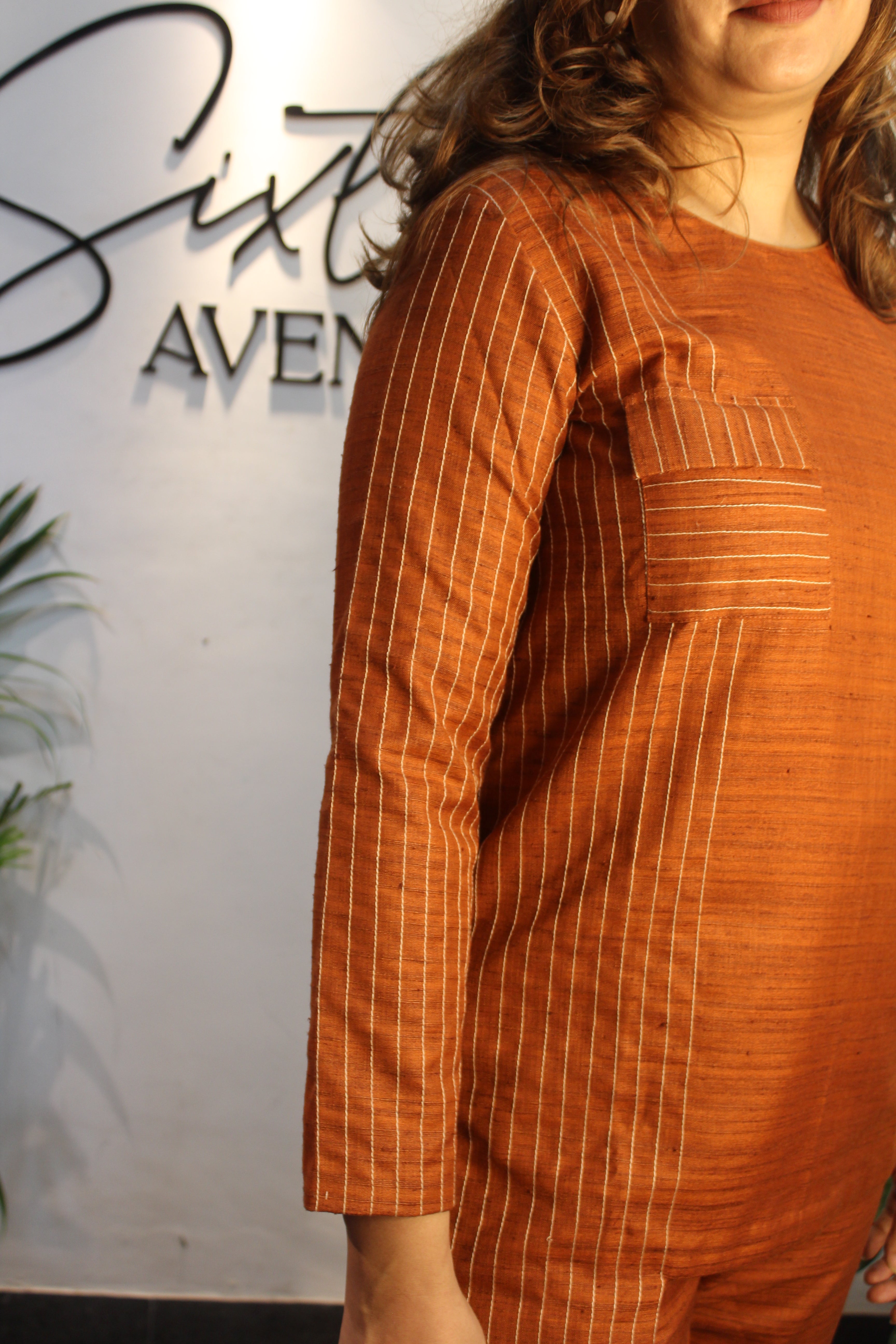 Khadi Mustard Co-ord