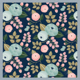 Berrylicious Cotton Scarf - Navy