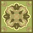 Zen Garden Cotton Scarf - Green