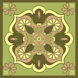 Zen Garden Cotton Scarf - Green