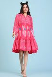 Dress - Coral And Fish Fushcia