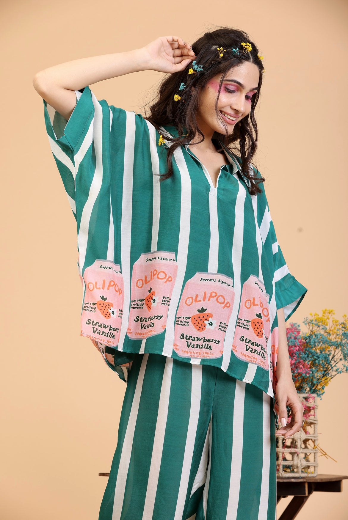 Coord Set - Striped Cola Tin