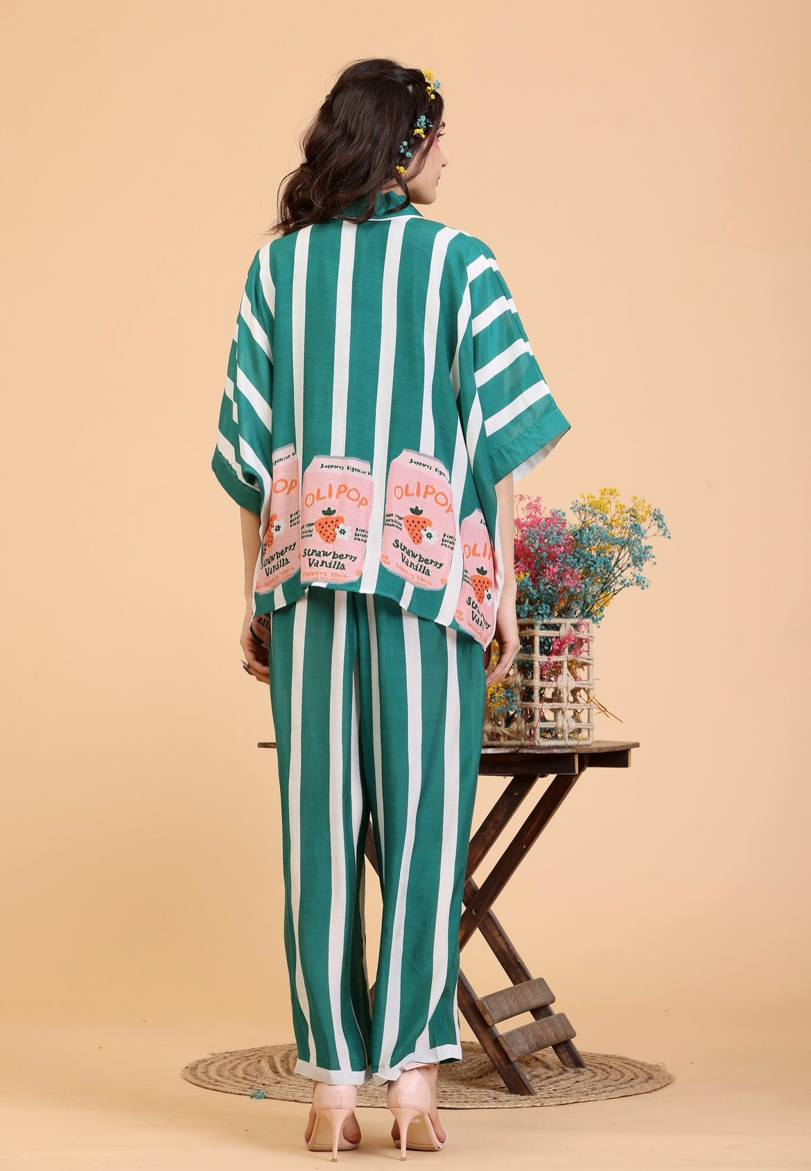 Coord Set - Striped Cola Tin