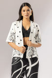 Poppy Satin Silk Kimono Jacket - Ivory